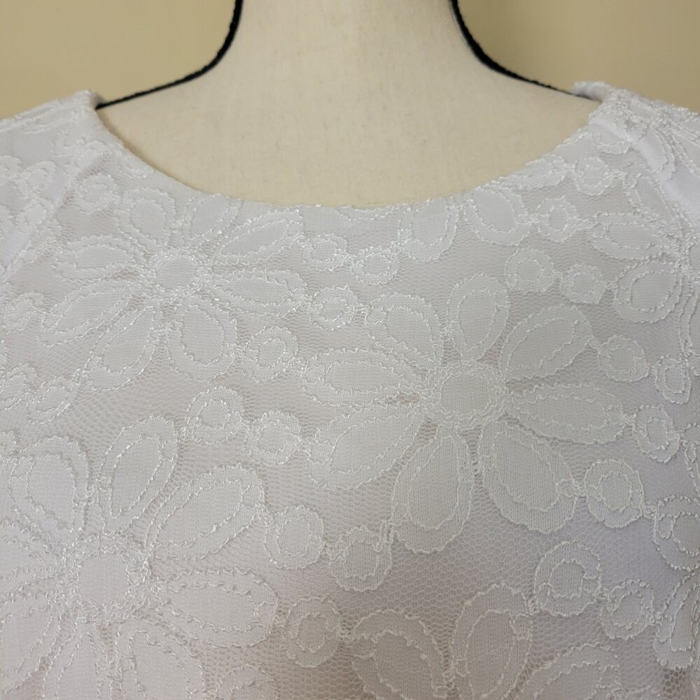 EUC Rabbit Rabbit Rabbit Designs 14 Dress Pullover Fit & Flare Lace Lined - Picture 3 of 16